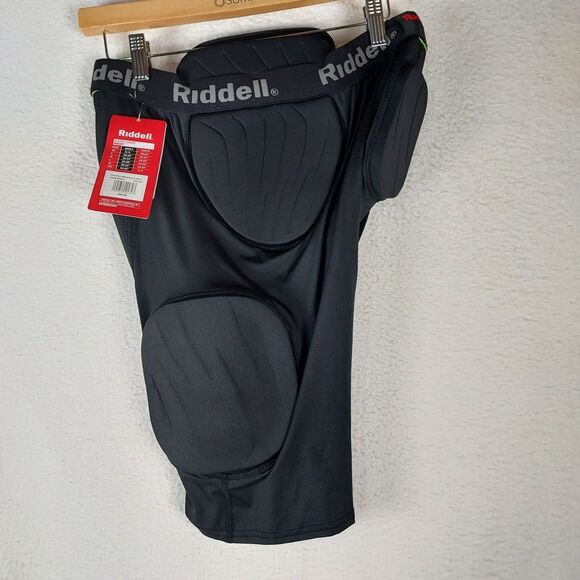 Riddell Mens L Football Girdle 5 Pad Integrated Padded Shorts Black NWT - Picture 10 of 13